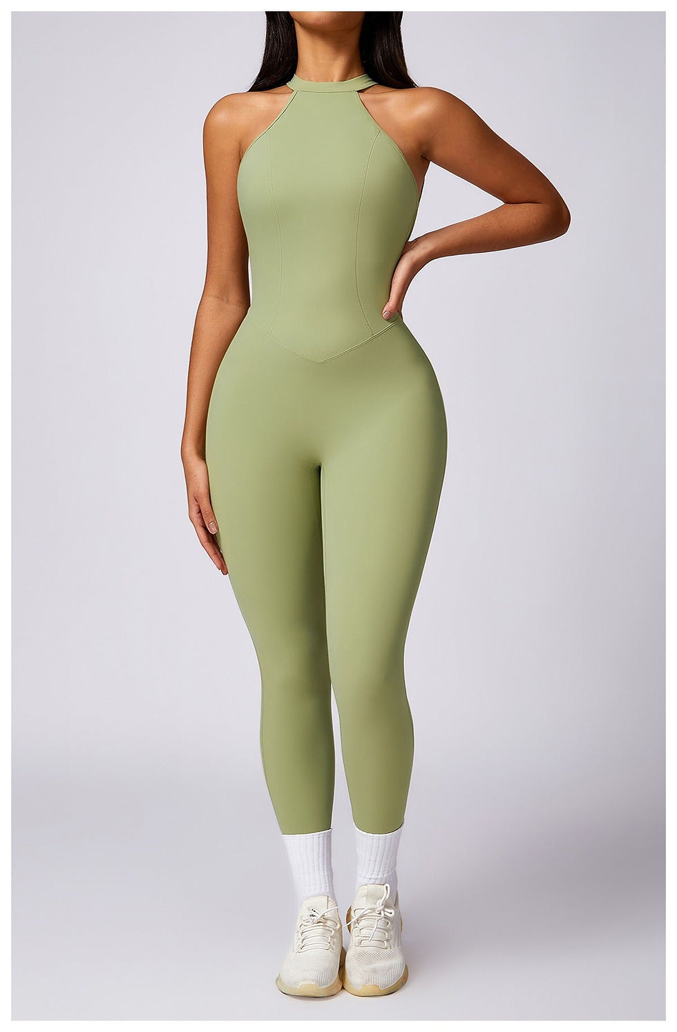 Thumbnail: Christine Sculpt Backless Jumpsuit