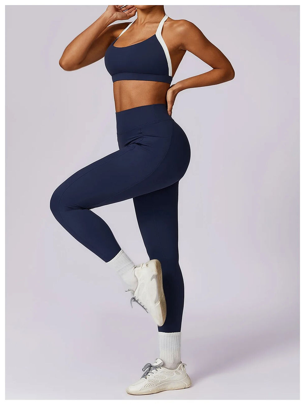 Thumbnail: Noelle Contrast Top & Leggings Set