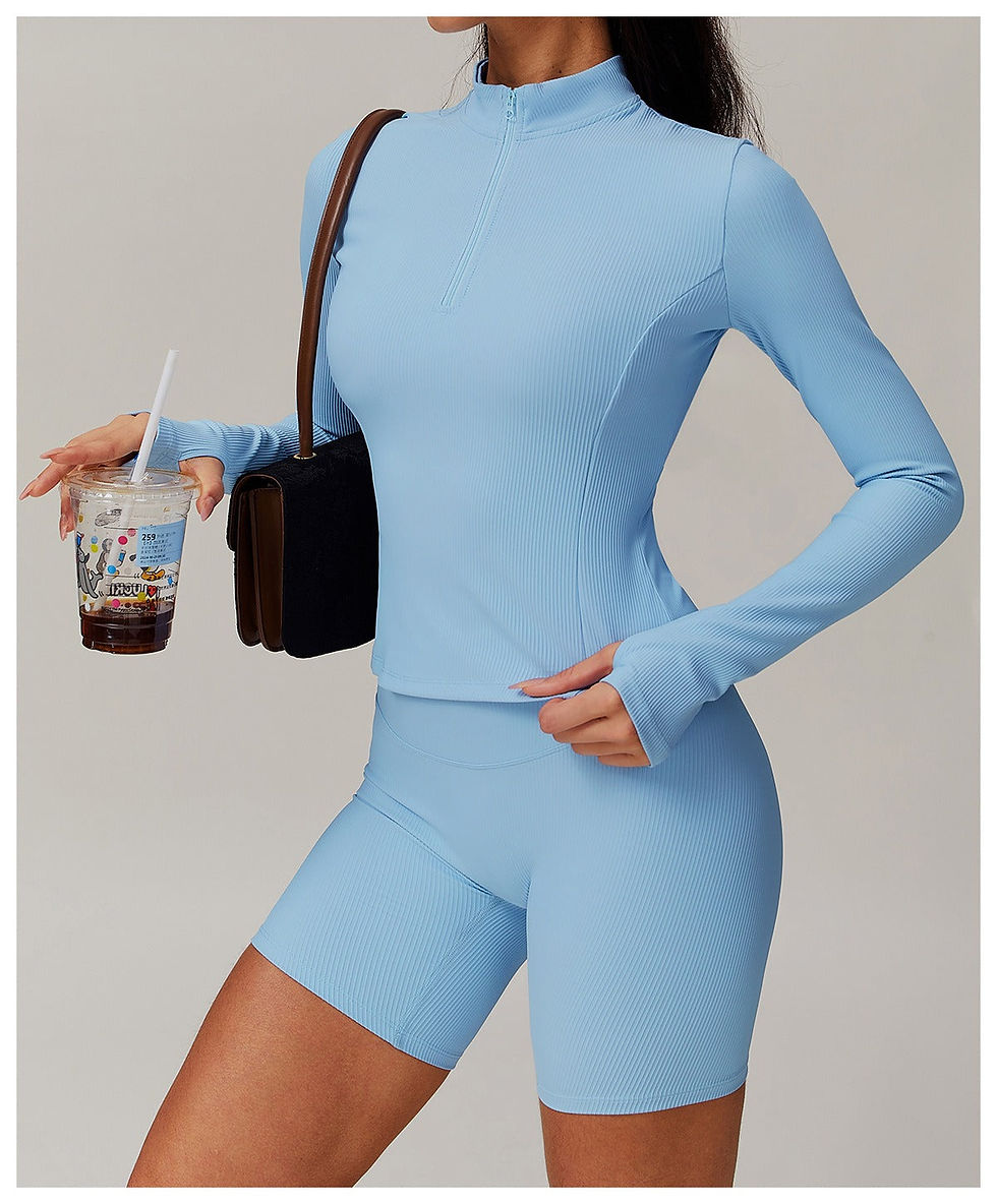 Thumbnail: Casey Quarter Zip Longsleeve Top