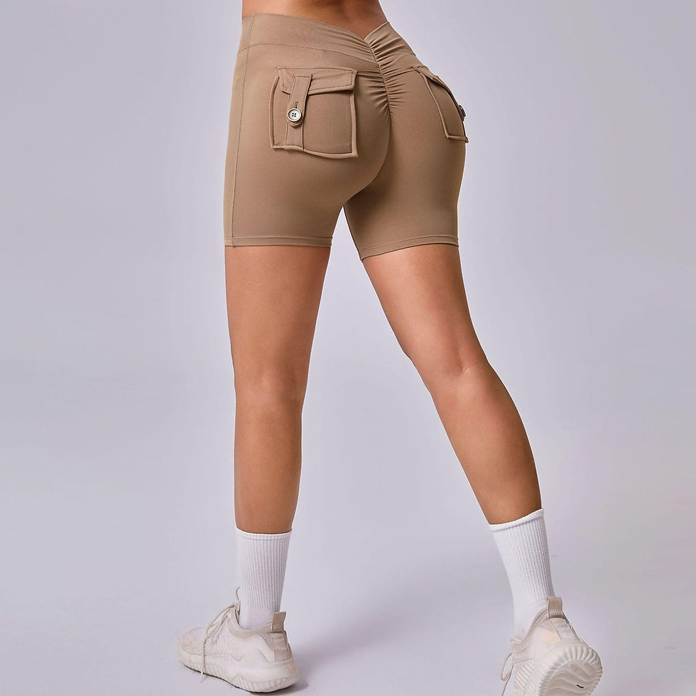 Thumbnail: Winona Back Pockets Scrunch Shorts