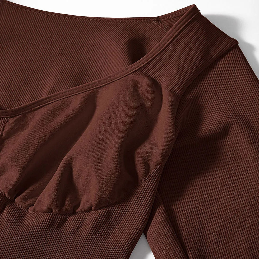 Thumbnail: Longsleeve Ribbed Shapewear Bodysuit