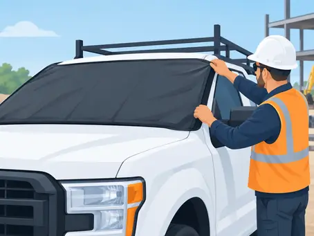 How to Protect Work Truck Windshields on the Job