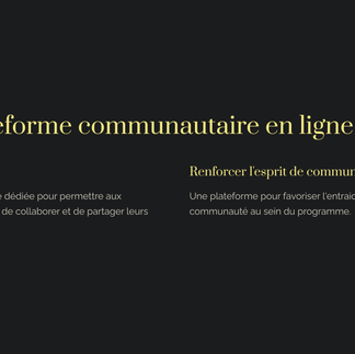 Une plateforme communautaire en ligne