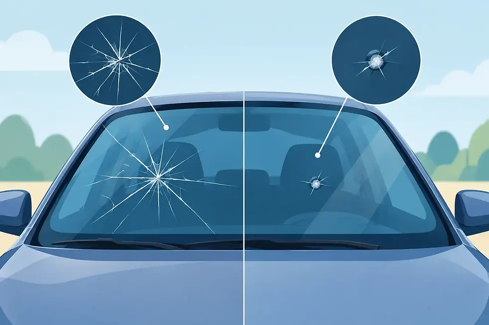Windshield Cracks Versus Chips: What to Fix
