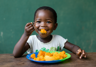 Timoun ki ap manje joumou