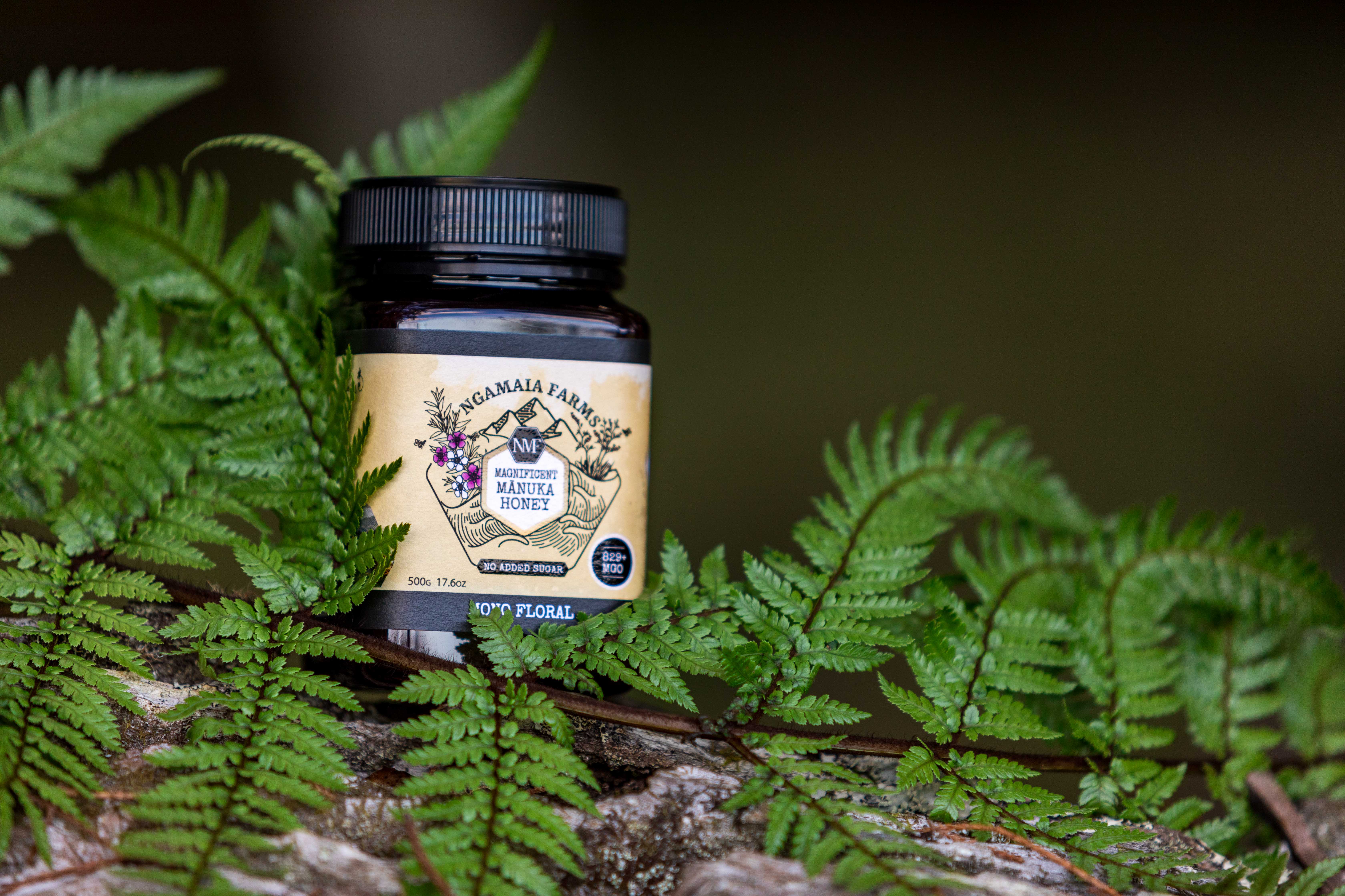 High-grade Manuka honey on a wooden spoon