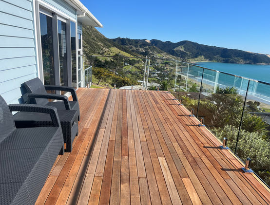 Carpentry on new deck