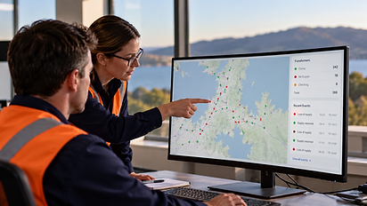 Power Utility Engineers Analysing Network Map.png