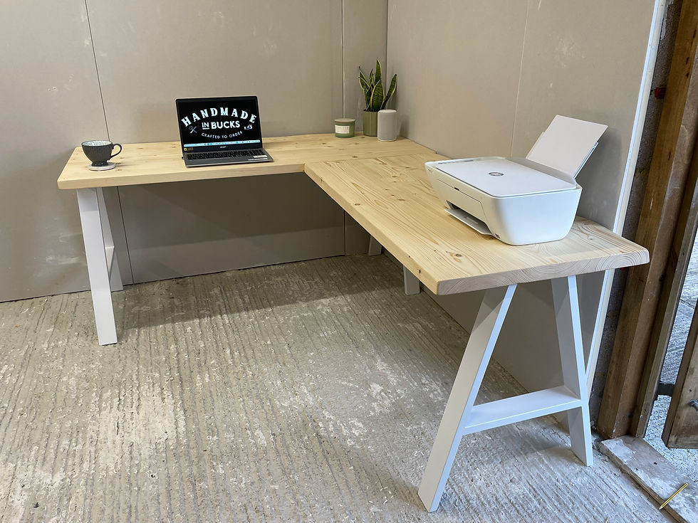 Thumbnail: Corner L Shaped Desk Custom Made to Order