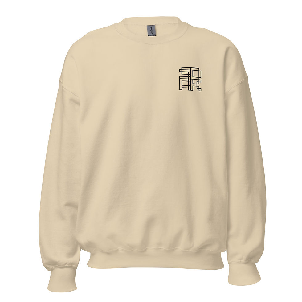 Thumbnail: Solid Dark Unisex Sweatshirt – Minimal Logo (Multiple Colors Available!)