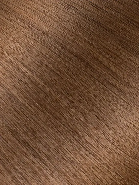 Haarverlängerung 60cm Farbe Rich Brown Nahansicht