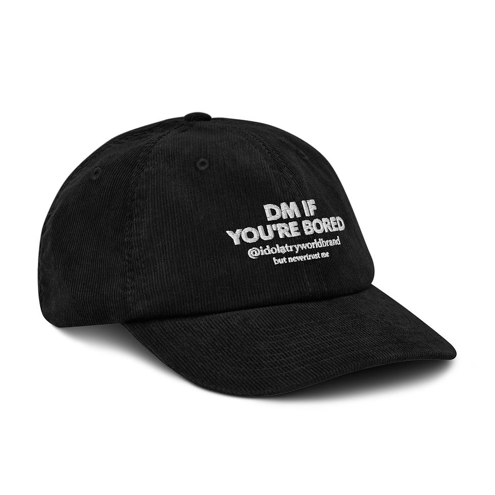 Miniature : Dm if you're bored hat