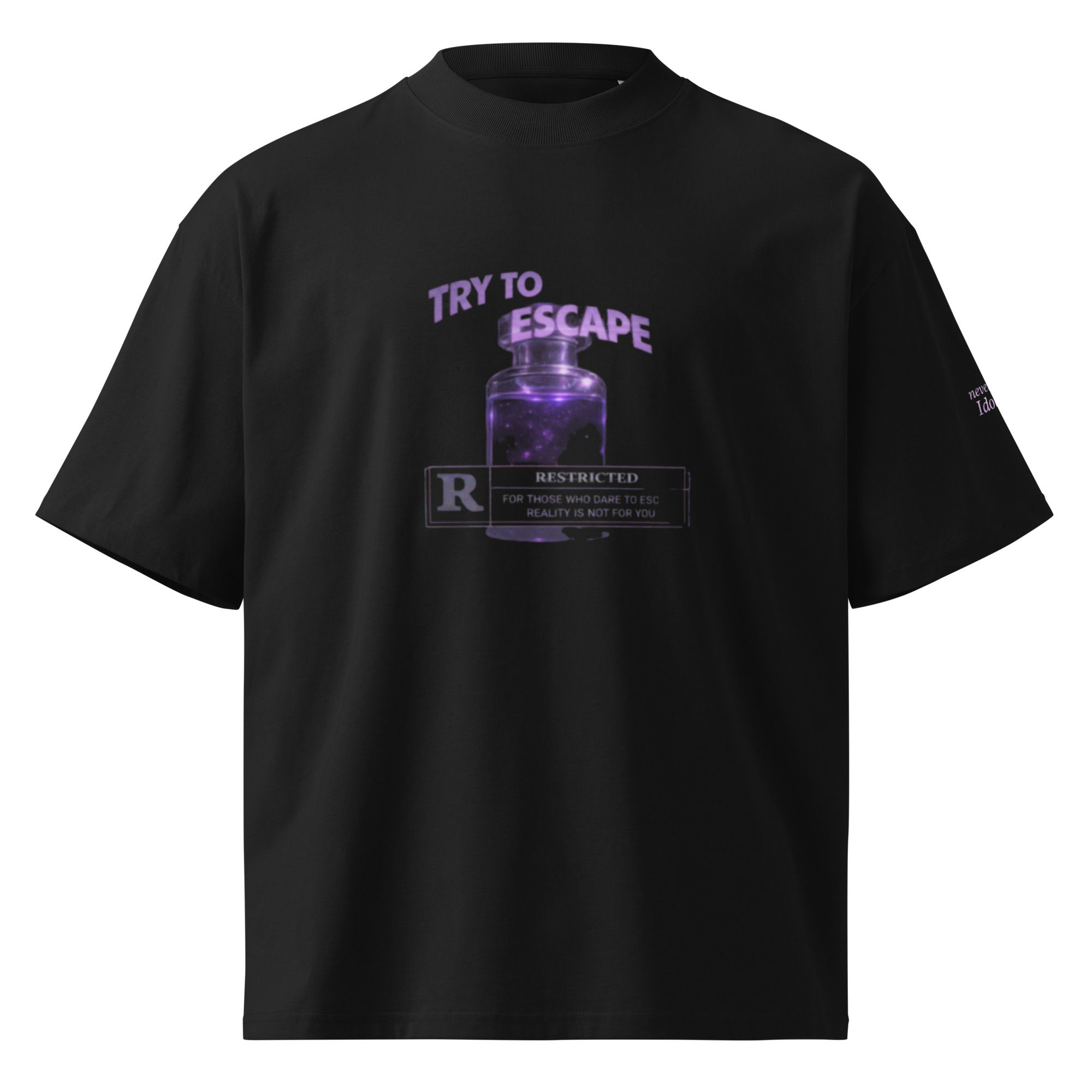 Try to escape oversized +++