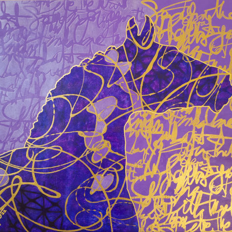 Original equine artwork LYRICAL by Ainslie Gilles-Patel