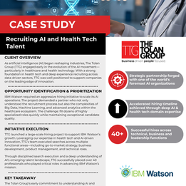 CASE STUDY: TEAM BUILDOUT FOR AI & HEALTH TECH PLATFORM