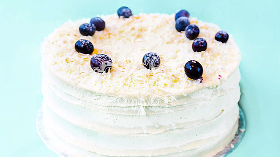 6" SNOWY LEMON COCONUT CAKE