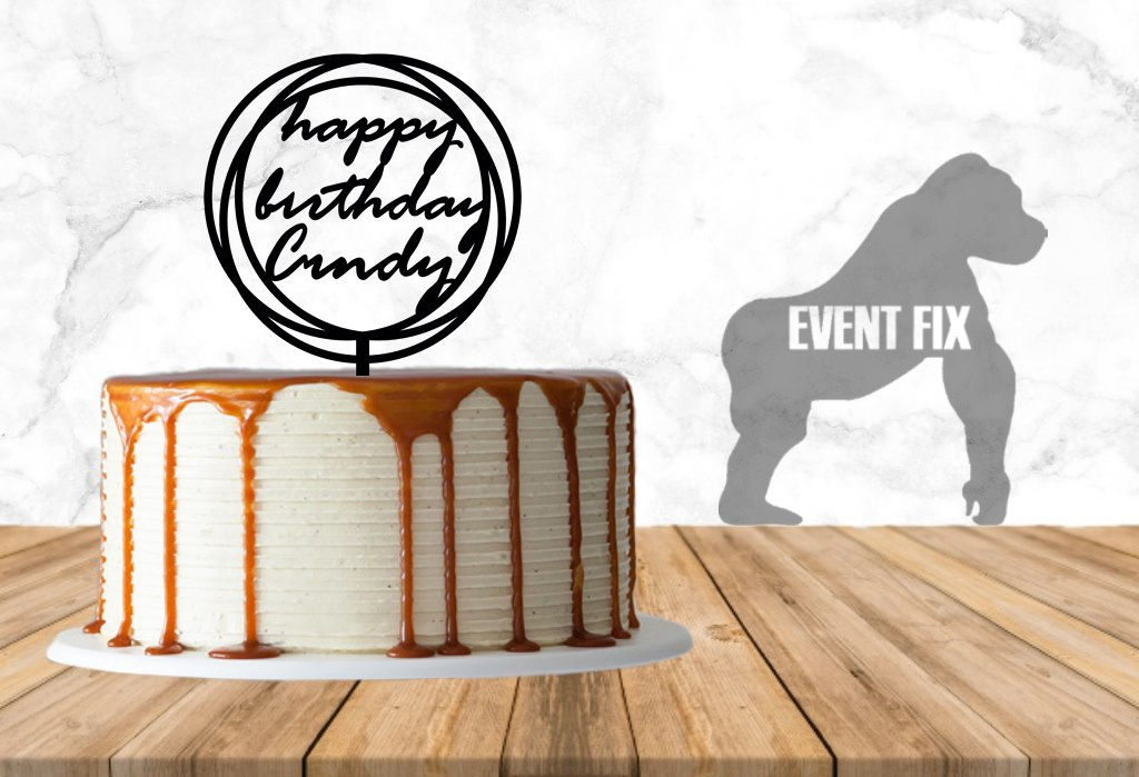 Customized cake topper