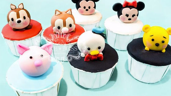 20pcs x 3D TSUM TSUM CUPCAKES