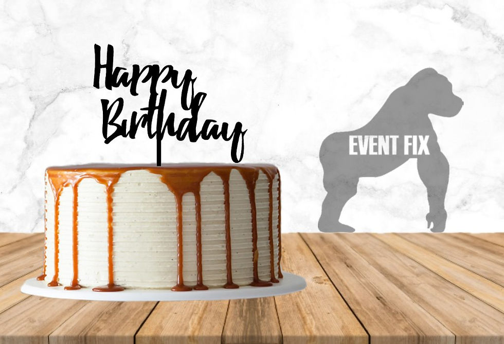 Customized cake topper