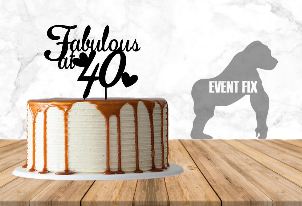 Customized cake topper