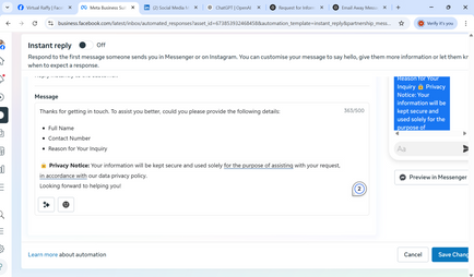 Instant Reply
