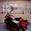 Thumbnail: Red Harley Davidson motorcycle in garage