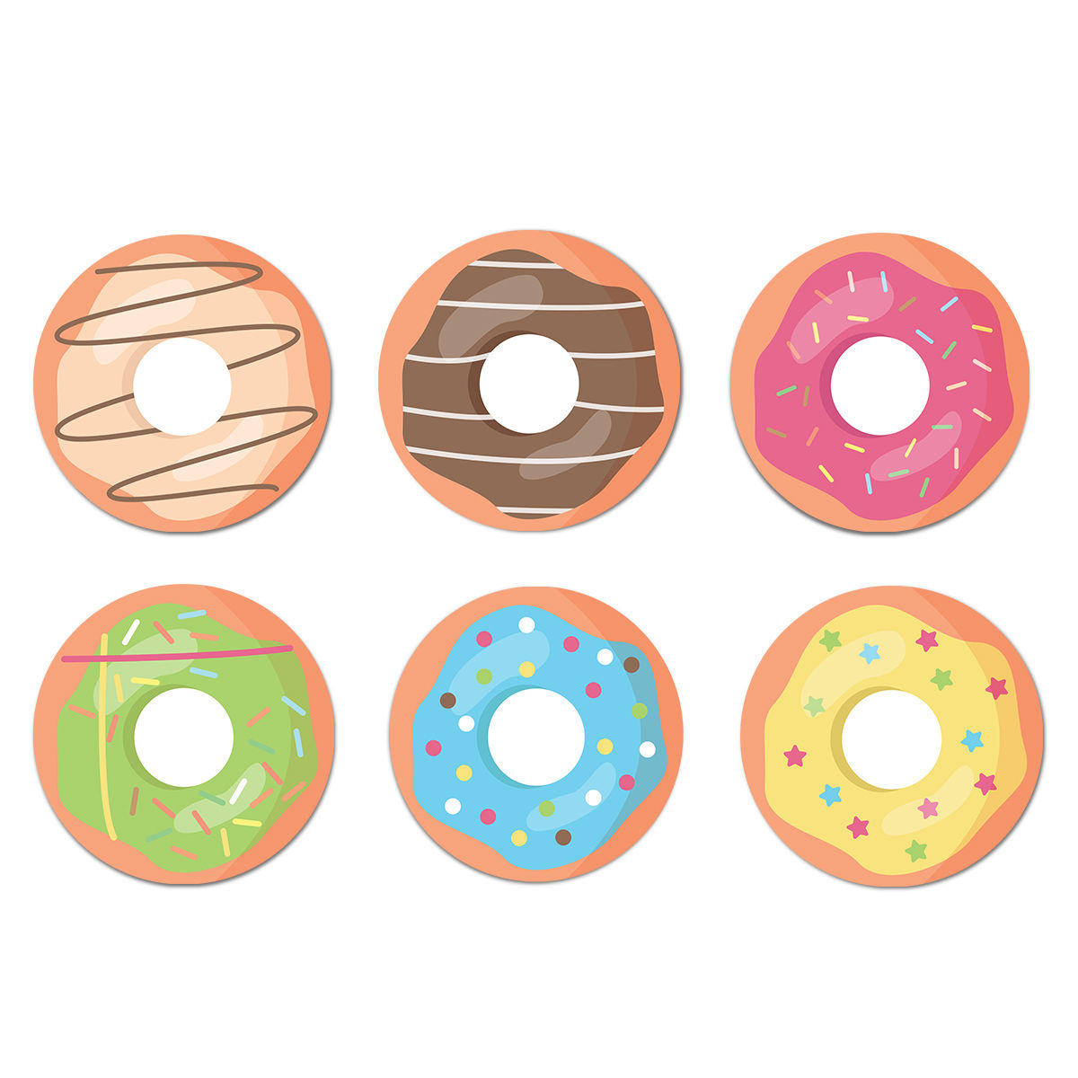 DONUT PARTY DECORATIONS TEMPLATE