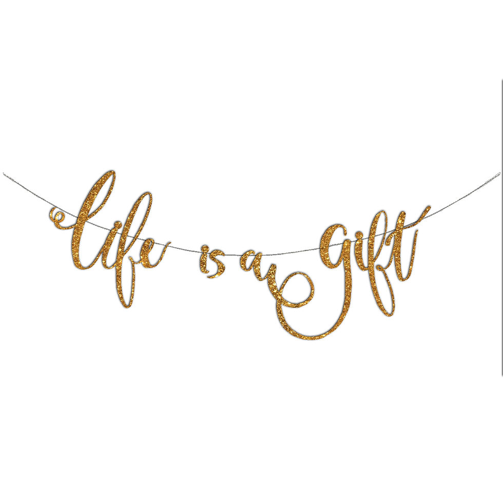 Thumbnail: LIFE IS A GIFT GARLAND TEMPLATE