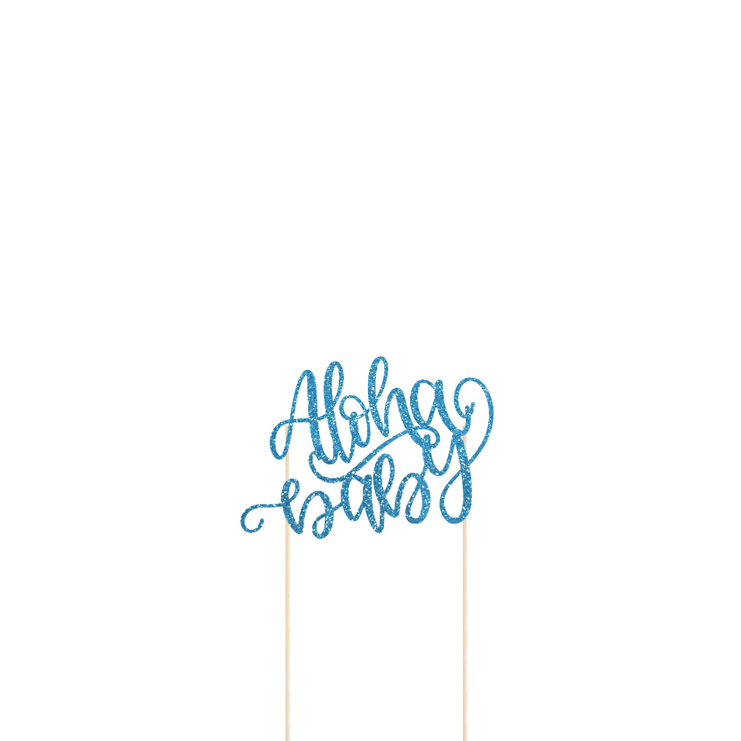 ALOHA BABY CAKE TOPPER TEMPLATE