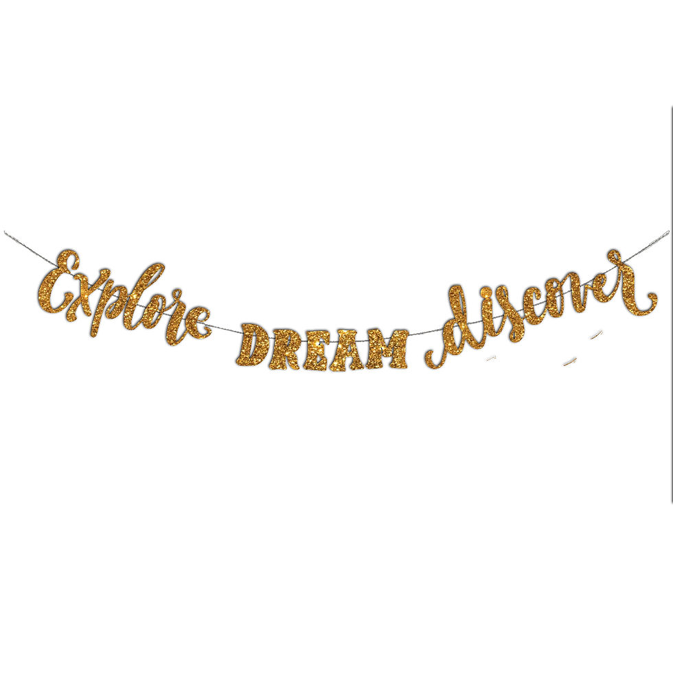 Thumbnail: EXPLORE DREAM DISCOVER GARLAND TEMPLATE