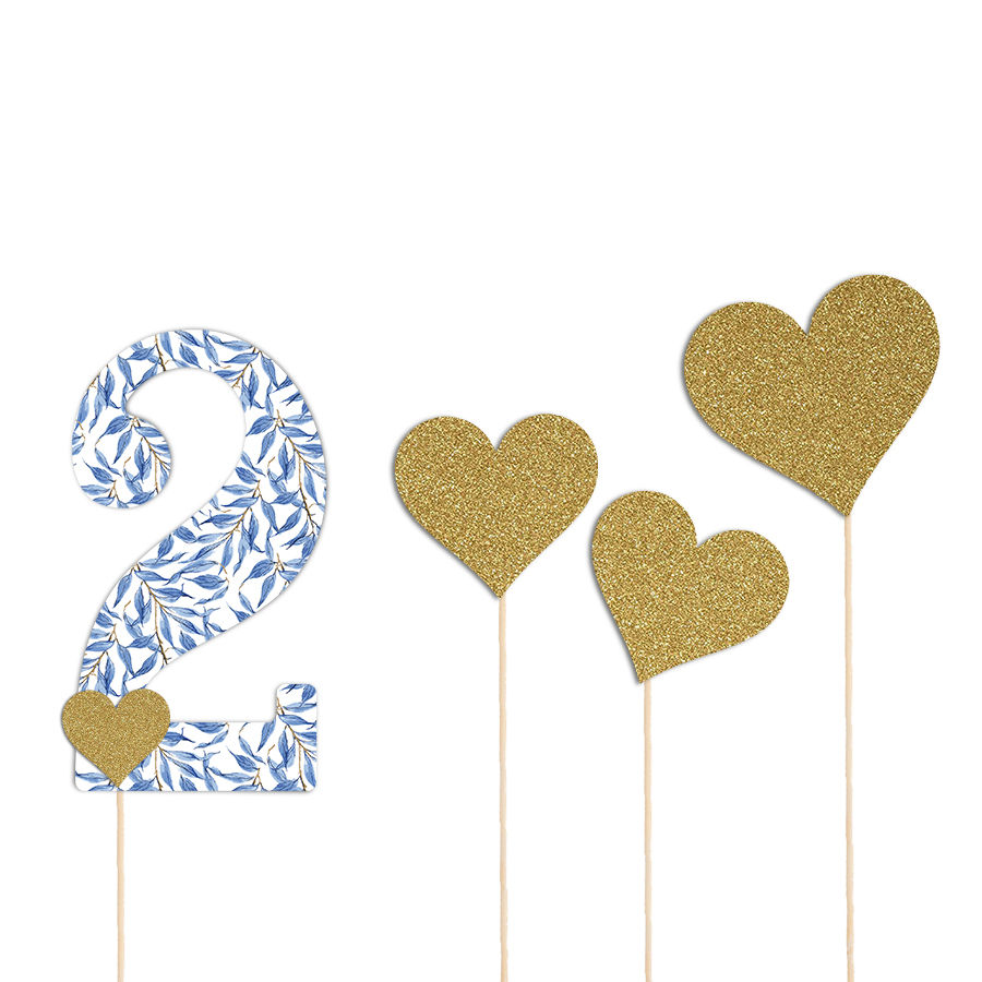 Miniatura: SHABBY CHIC BIRTHDAY CAKE TOPPER TEMPLATE