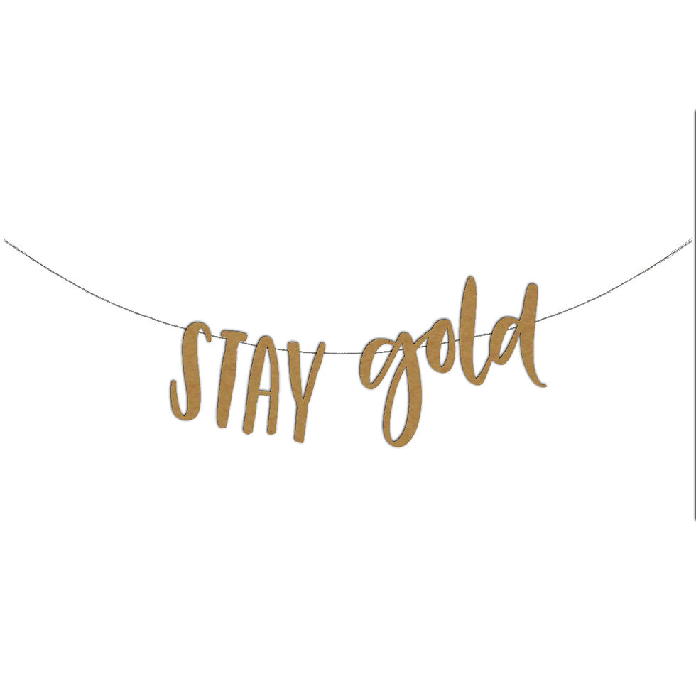 Miniatura: STAY GOLD GARLAND TEMPLATE