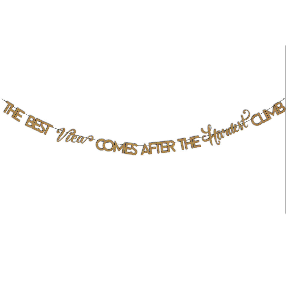Miniatura: THE BEST VIEW COMES AFTER THE HARDEST CLIMB GARLAND TEMPLATE