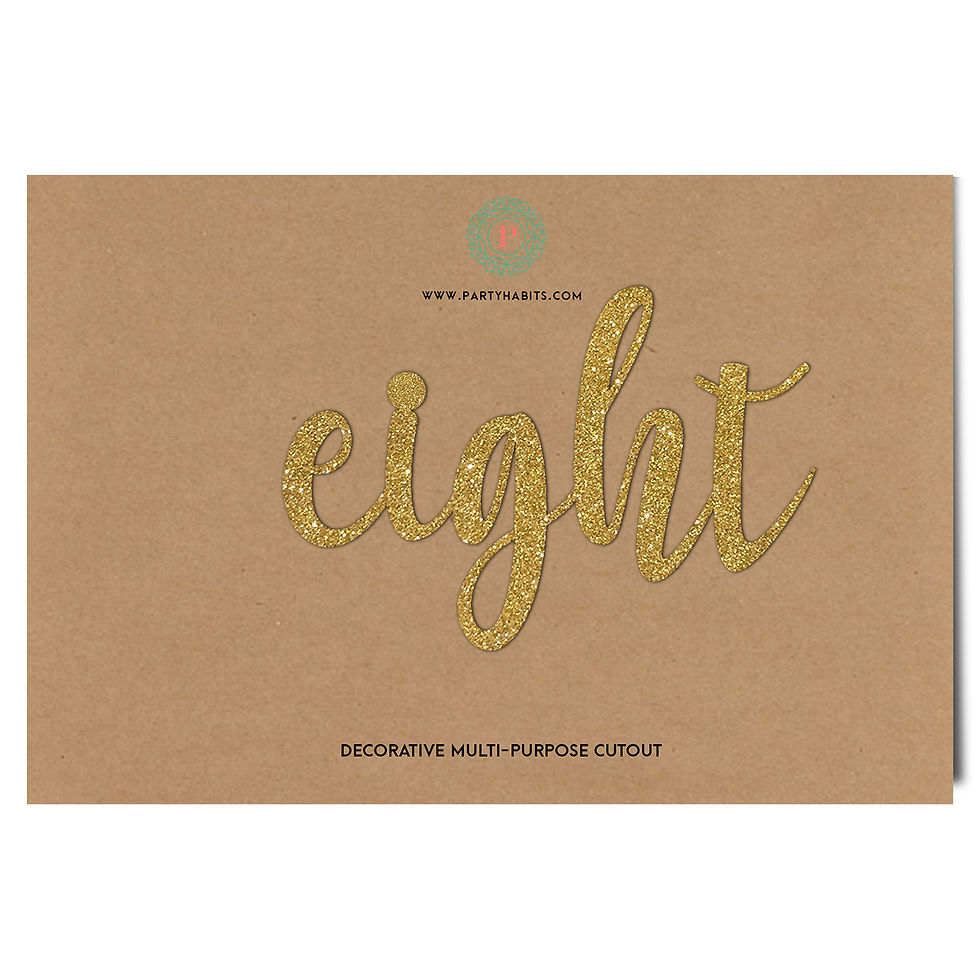 Miniature : KRAFT NUMBER CUTOUT TEMPLATE - CATHERINE