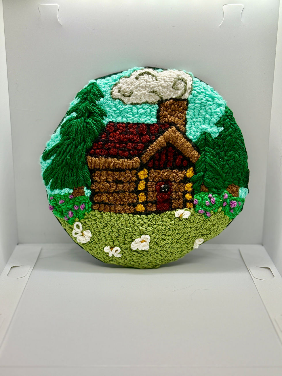Log cabin in the woods