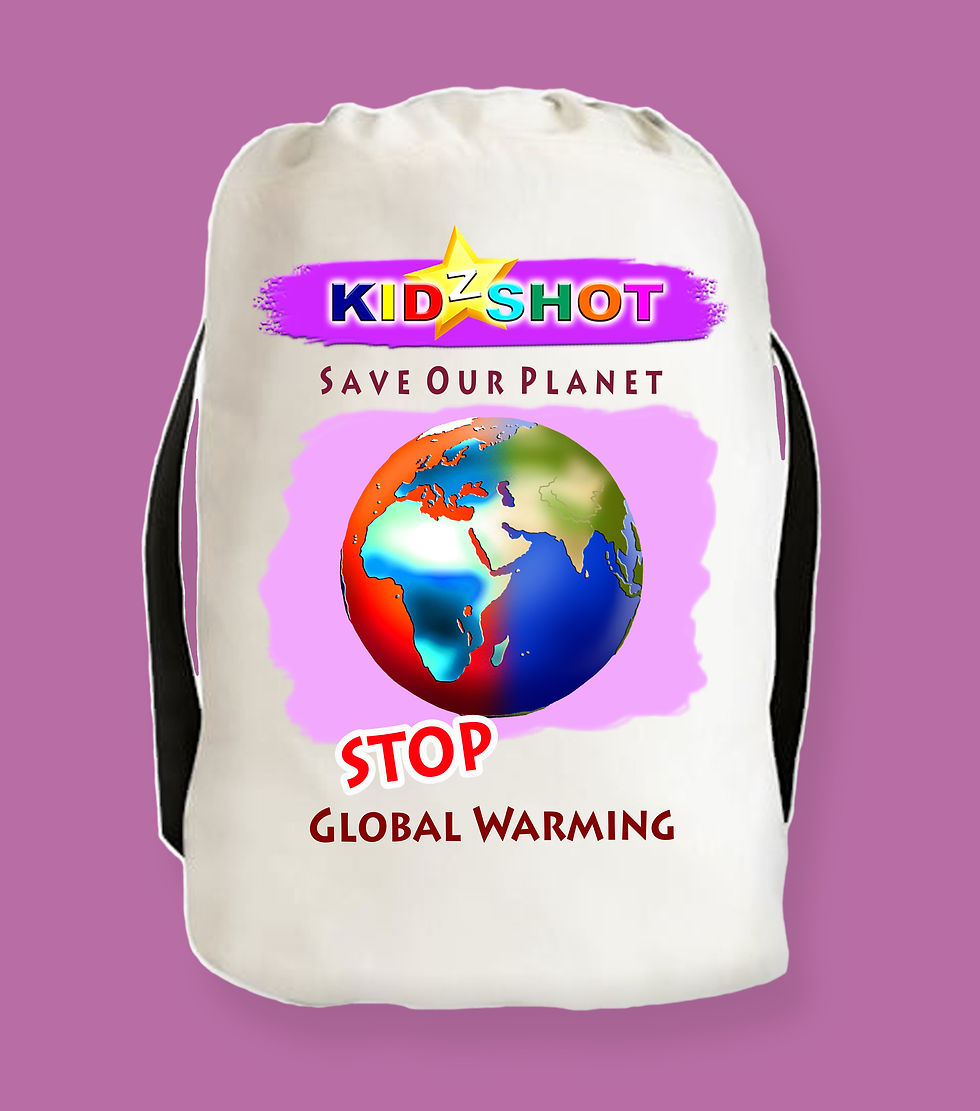 Thumbnail: STOP Global Warming - Cotton Drawstring Bag