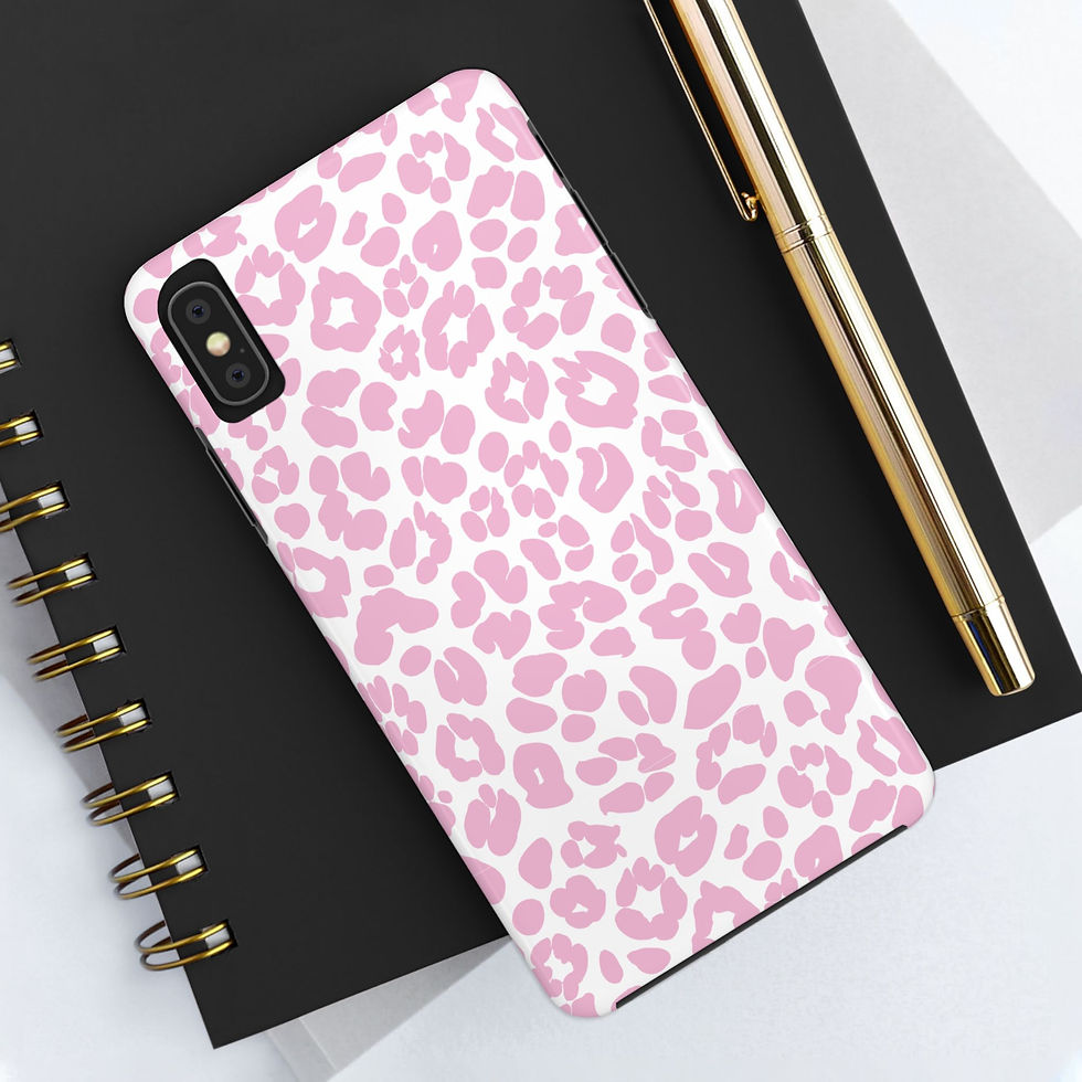 Thumbnail: Pink Leopard Tough Phone Case | Stylish, Durable & Trendy Gift for Her