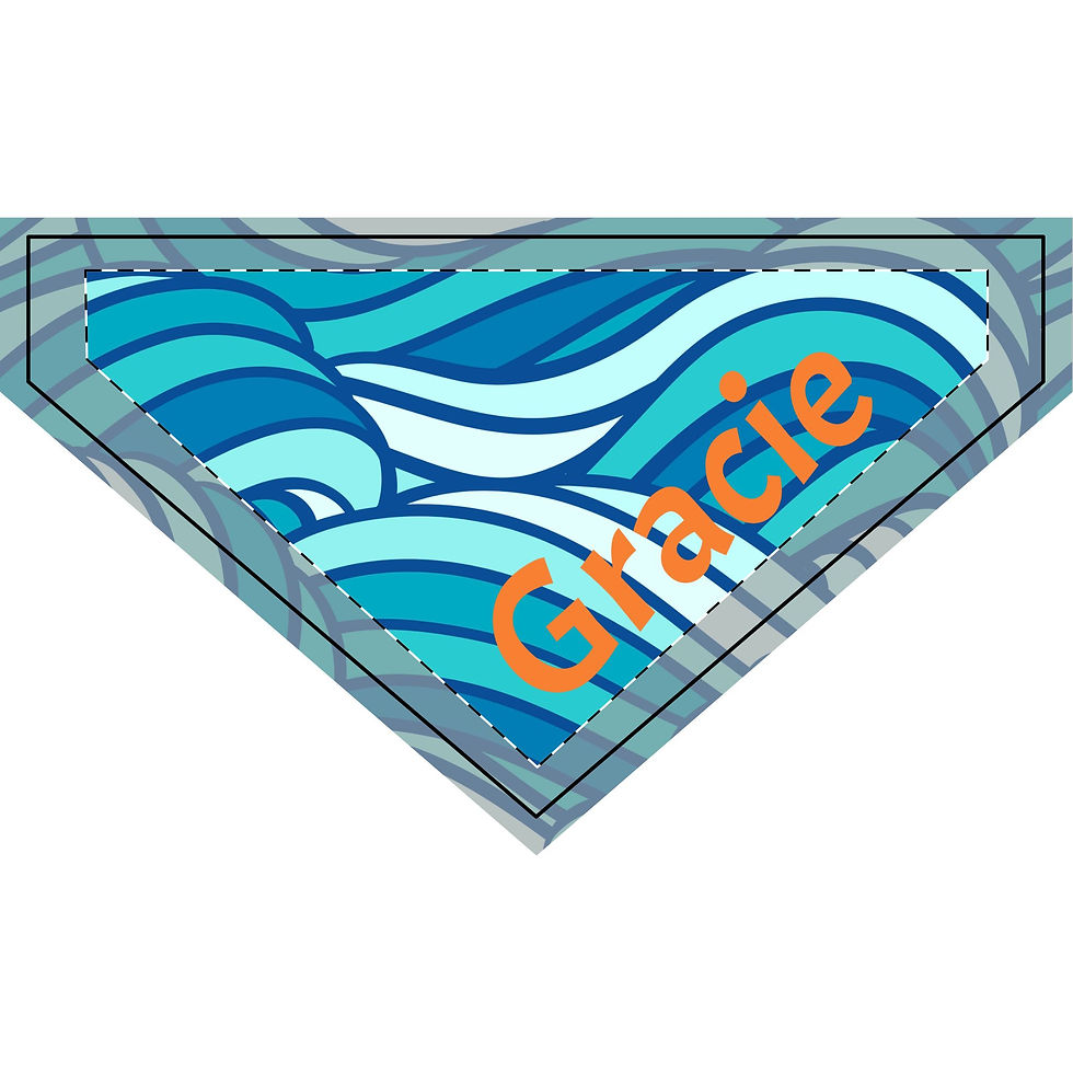 Personalized Clip-on Pet Bandana | Custom Pet Accessory & Gift for Pet Lovers