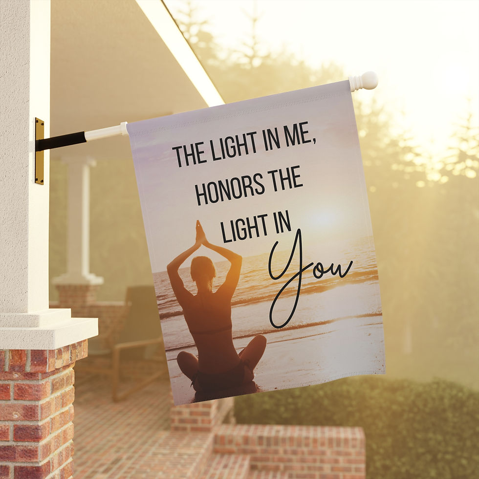 Thumbnail: The light in me honors the light in you - Garden & House Flag