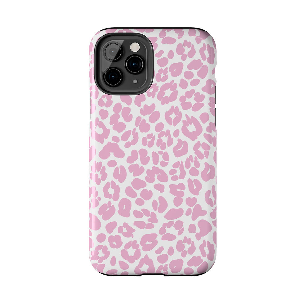 Thumbnail: Pink Leopard Tough Phone Case | Stylish, Durable & Trendy Gift for Her