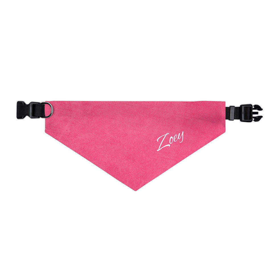 Thumbnail: Personalized Pink Pet Bandana Collar | Custom Dog Gift for Any Occasion 