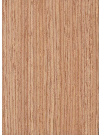 Close-up of wood grain texture. Wood Veneer Cabinet Doors, showing detailed vertical lines.