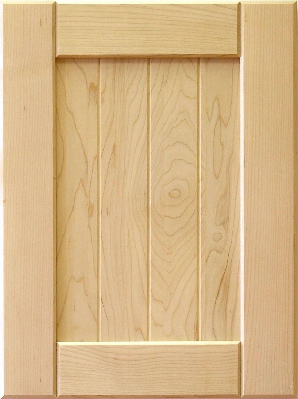Solid wood, beadboard kitchen door