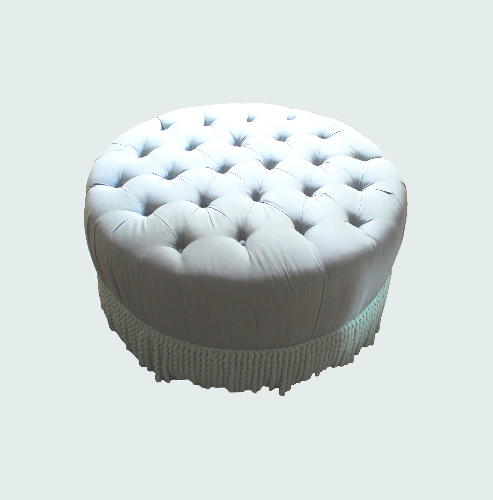 Round Boudoir Pouff