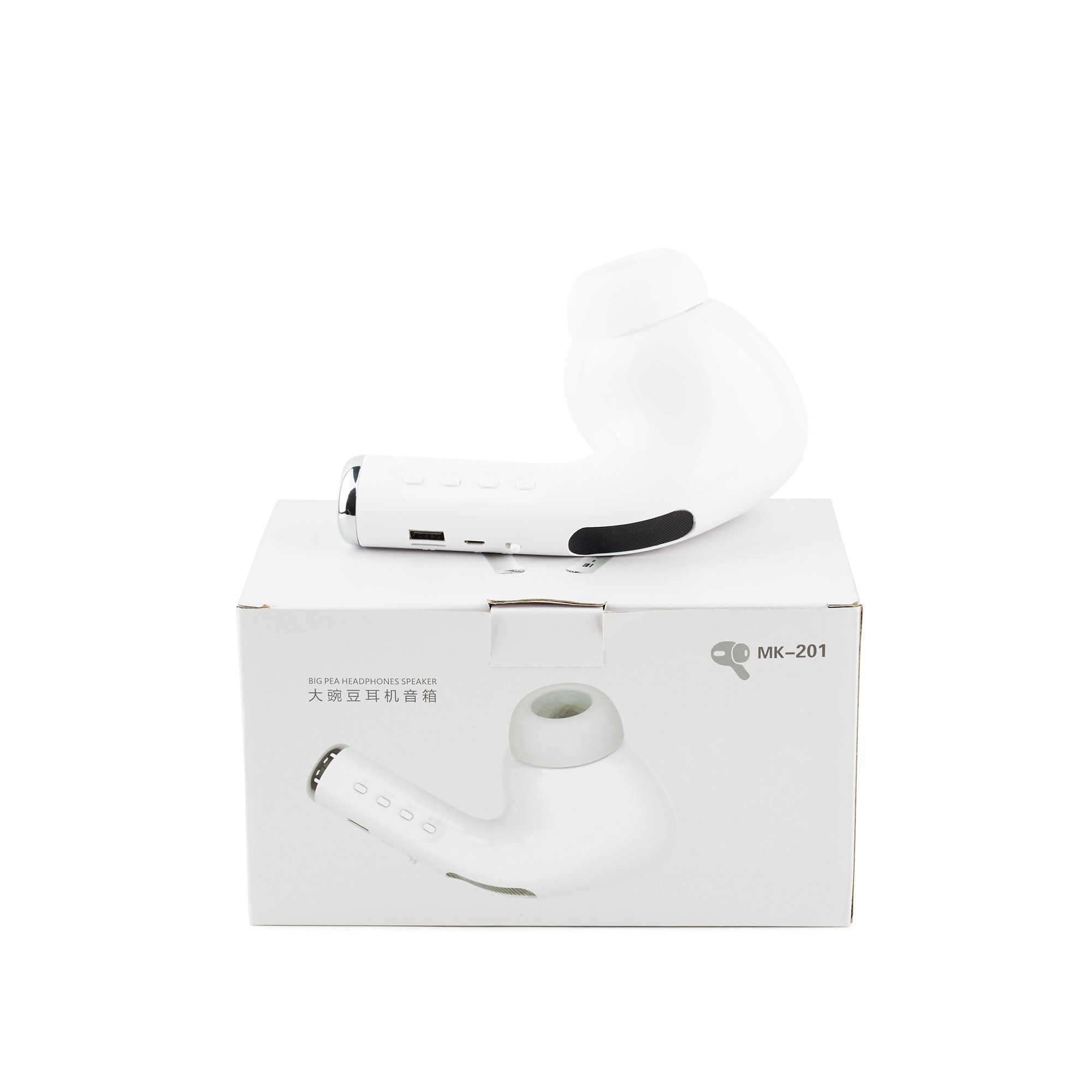 Air-Pod Style Bluetooth Portable Novelty Speaker