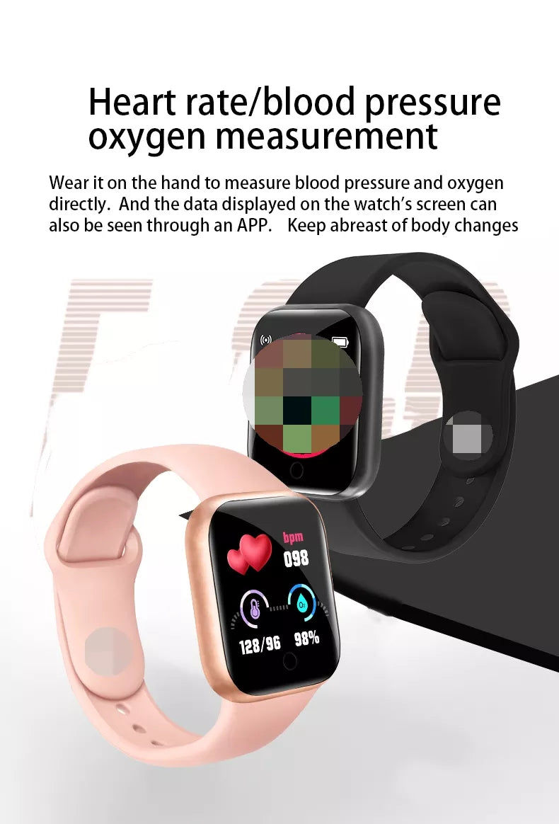 Thumbnail: Smart Watch With Bracelet - Black