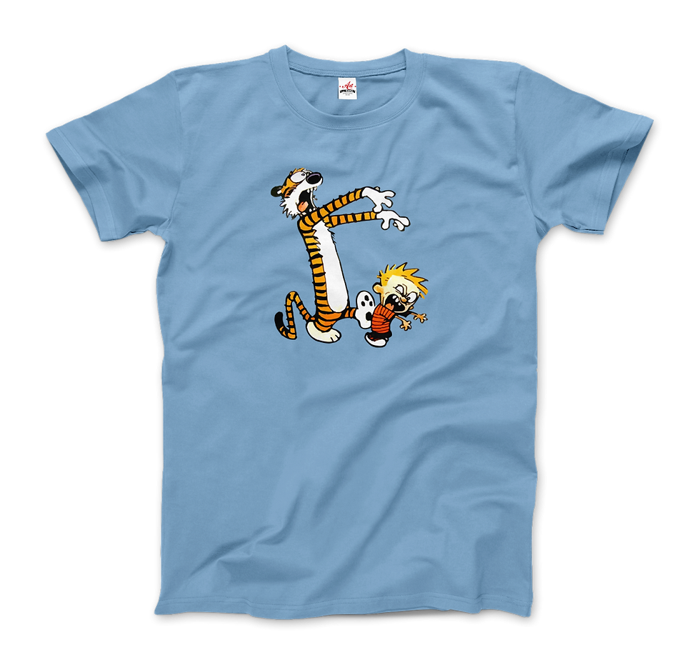 Thumbnail: Calvin and Hobbes Playing Zombies T-Shirt