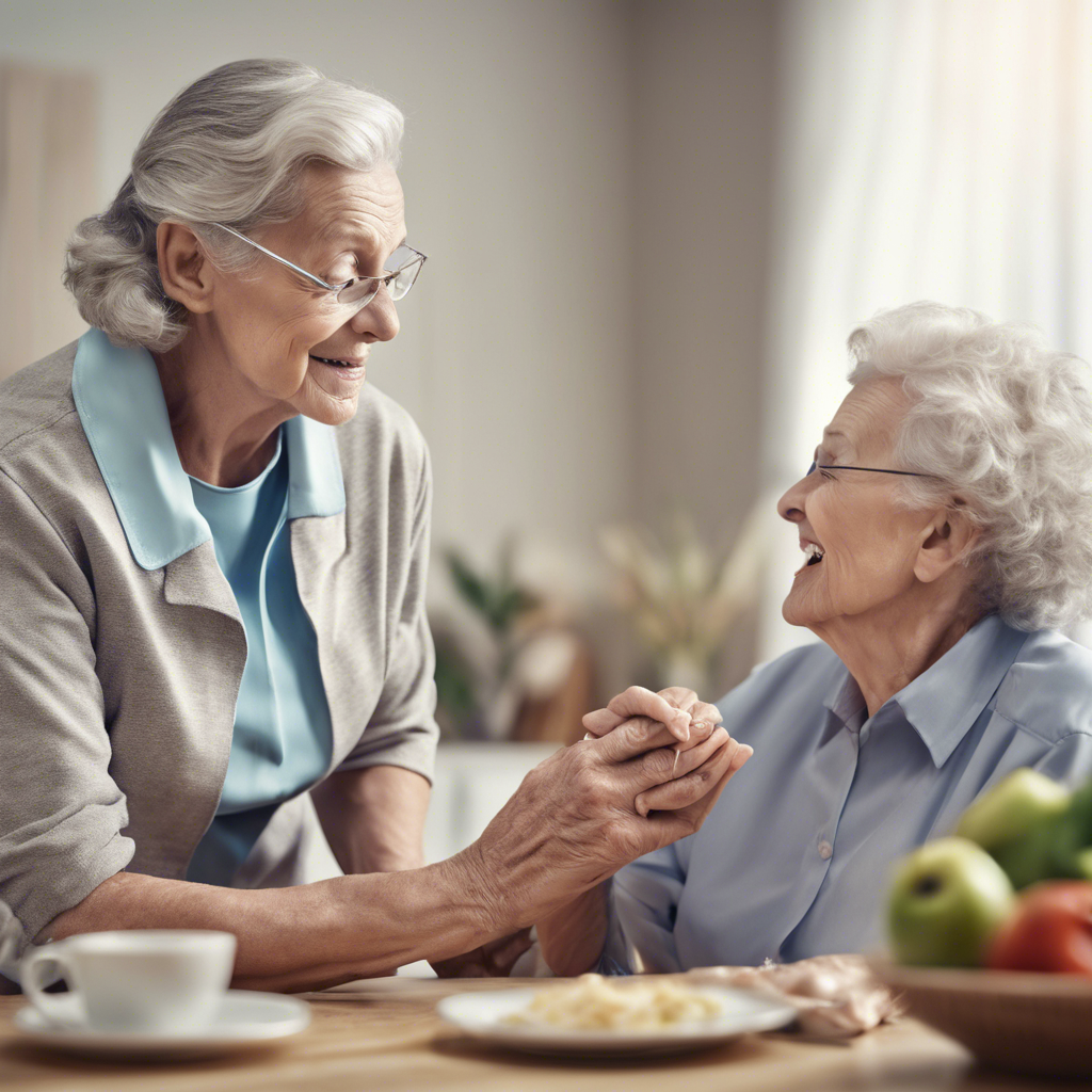 Elderly couple walking