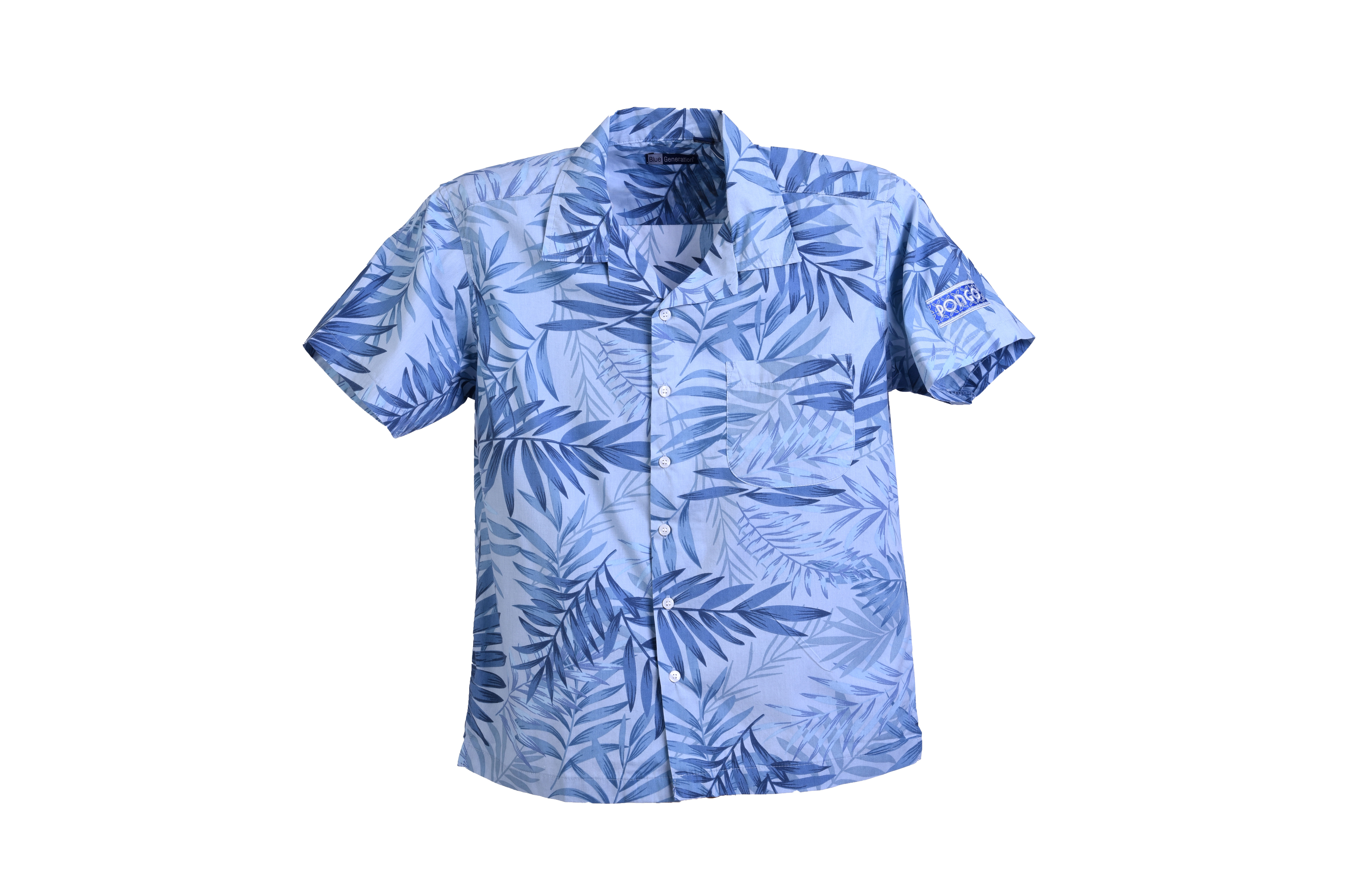 Pongo Men's Tropical Print Camp Shirt