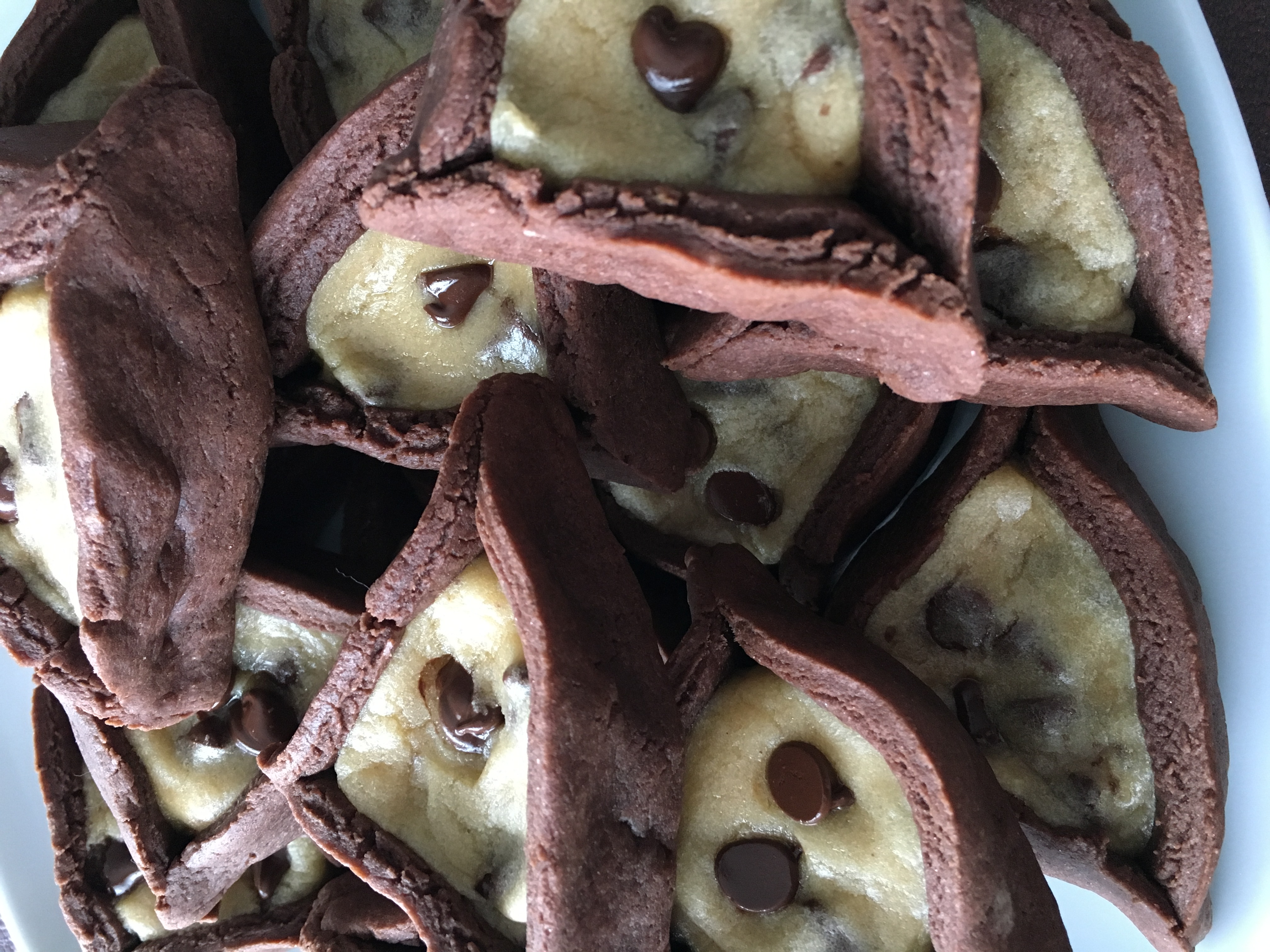 Chocolate Chip Chocolate Hamentashen